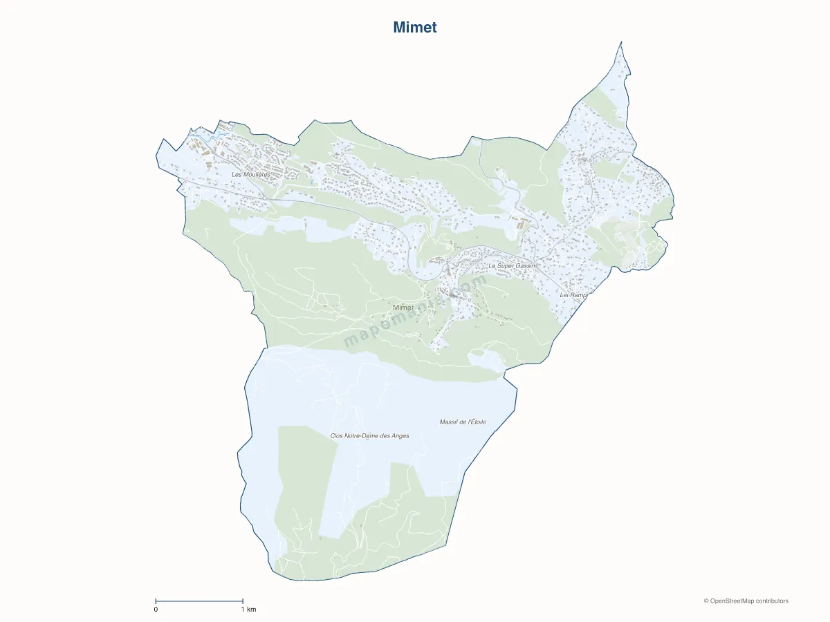 Carte de Mimet à personnaliser