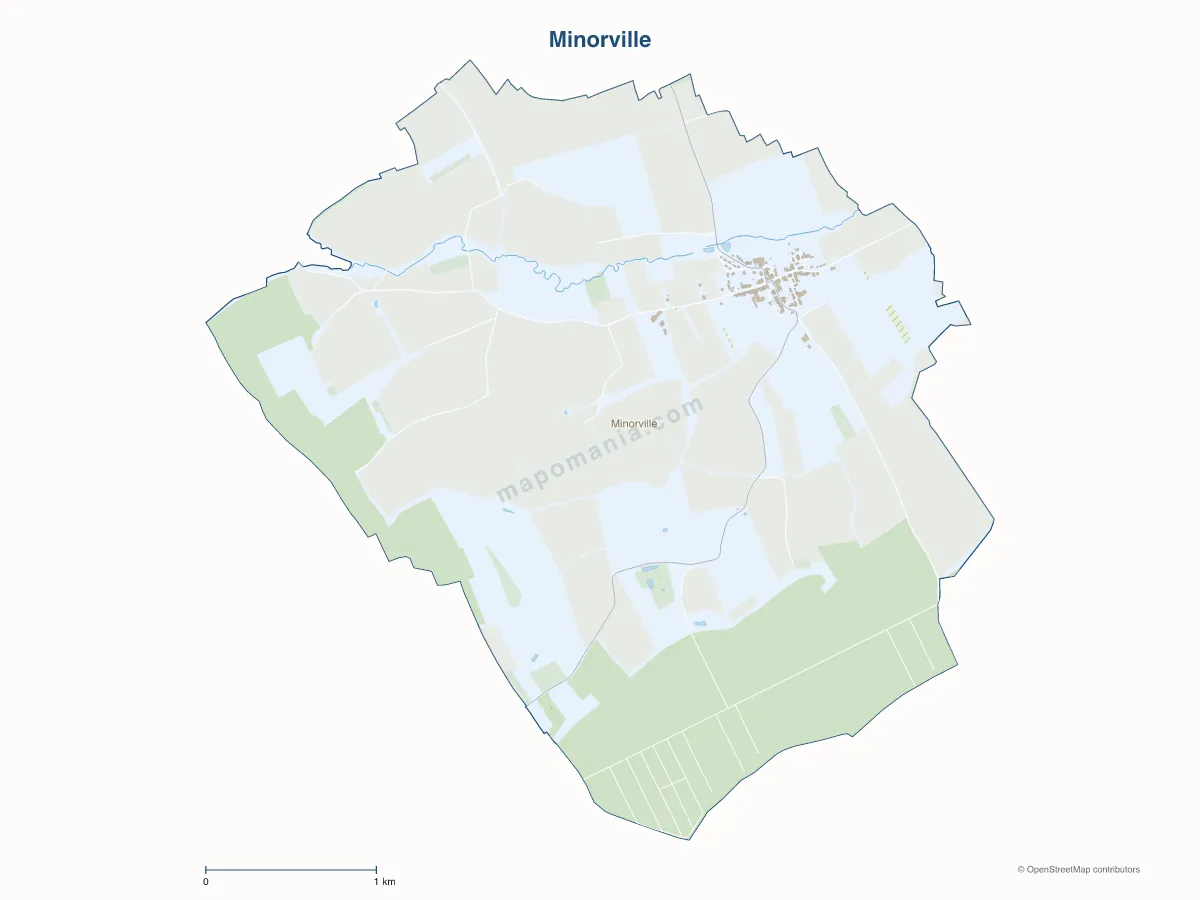 Carte de Minorville à personnaliser