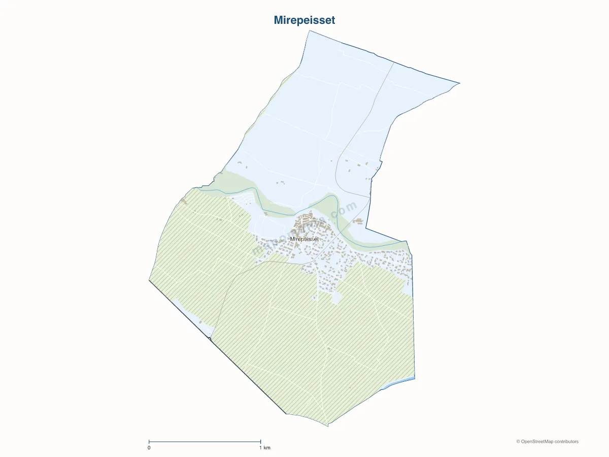 Carte de Mirepeisset à personnaliser