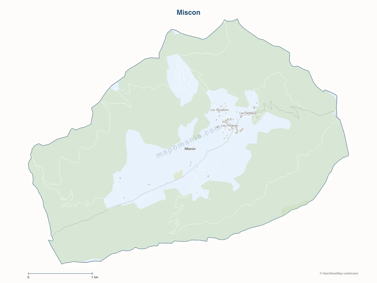 Carte de Miscon à personnaliser