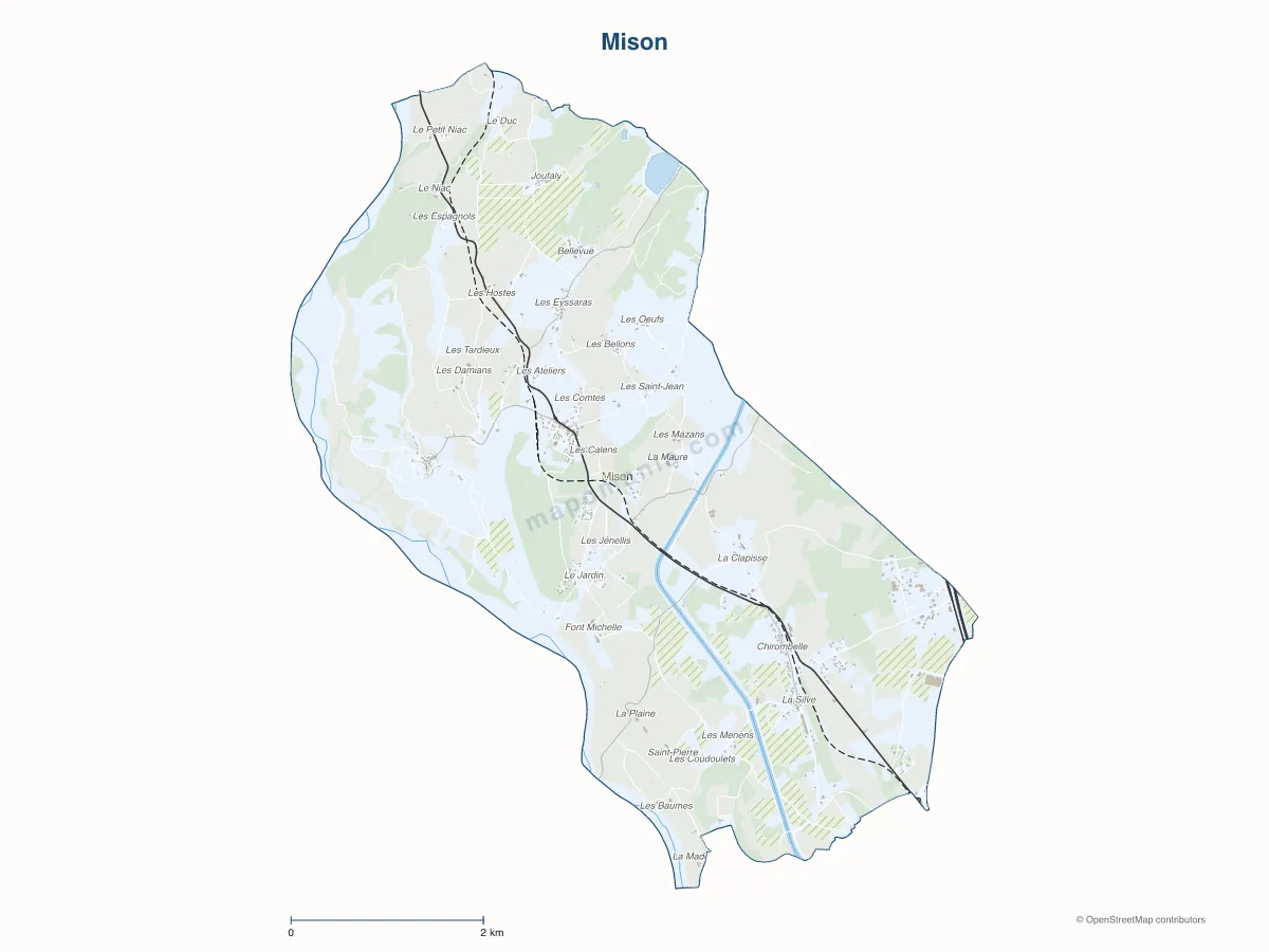Carte de Mison à personnaliser