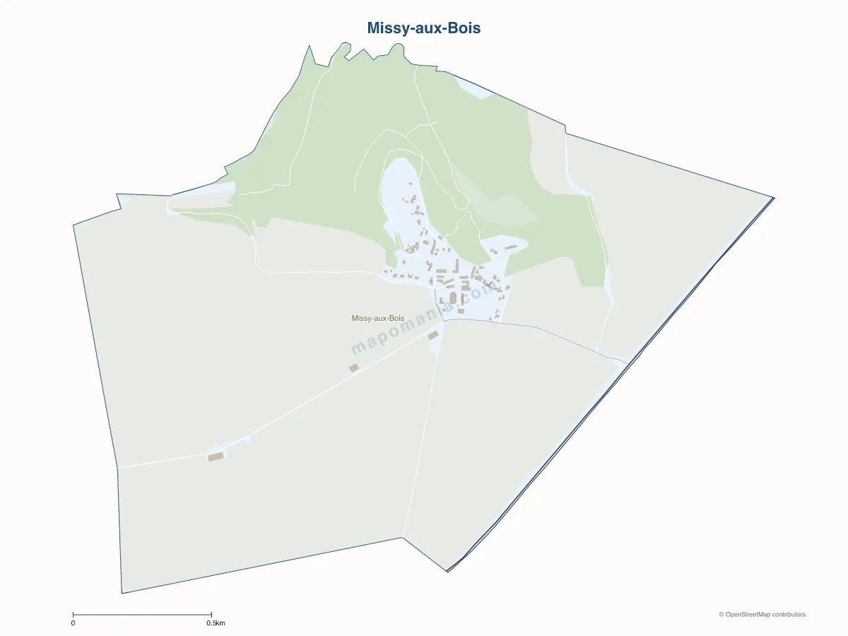 Carte de Missy-aux-Bois à personnaliser