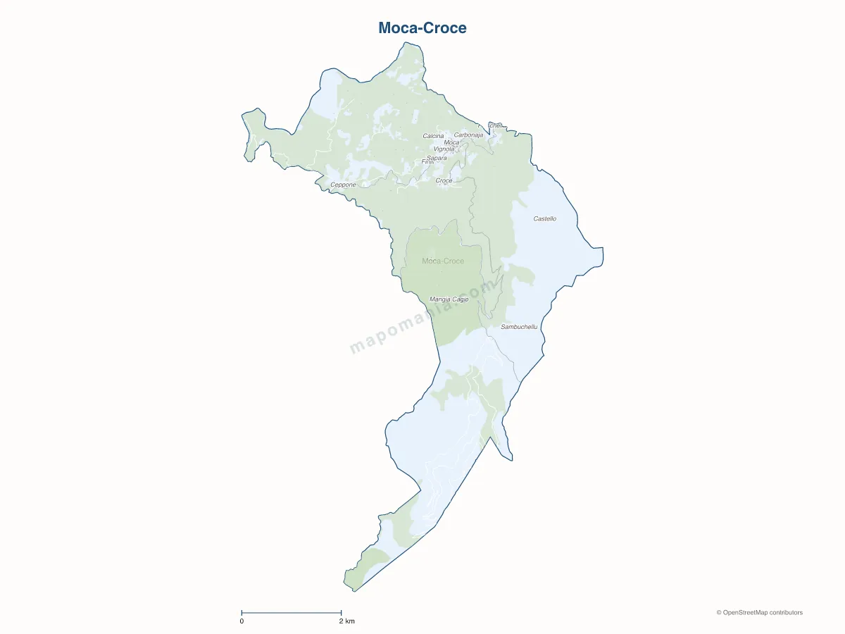 Carte de Moca-Croce à personnaliser