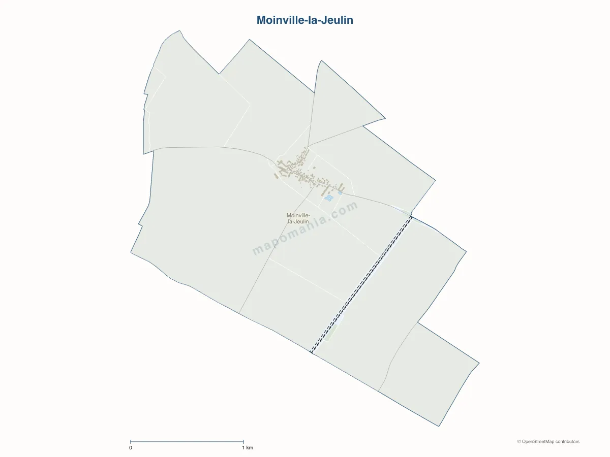 Carte de Moinville-la-Jeulin à personnaliser