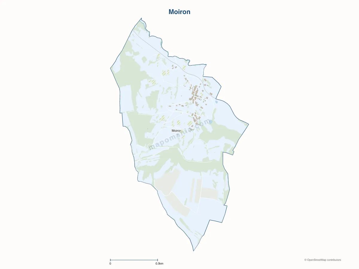 Carte de Moiron à personnaliser