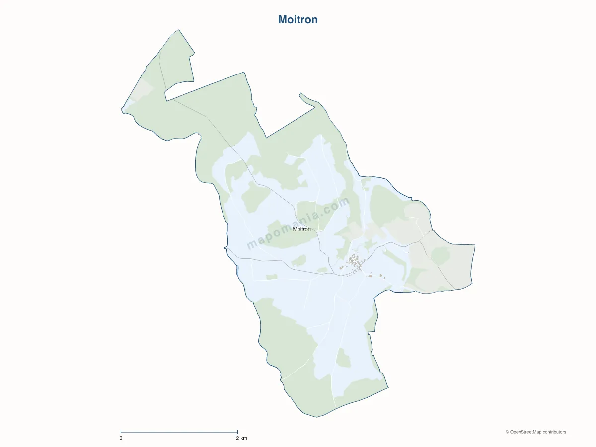 Carte de Moitron à personnaliser