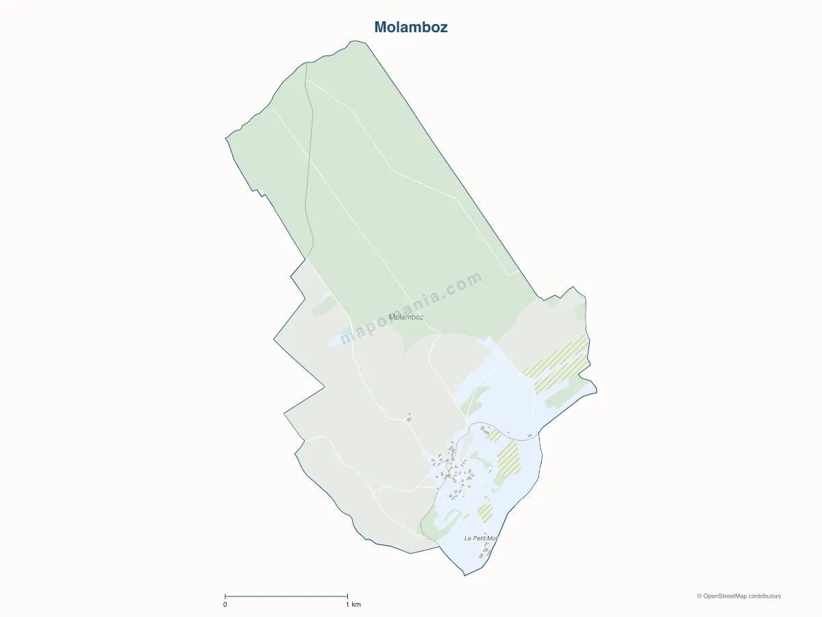 Carte de Molamboz à personnaliser