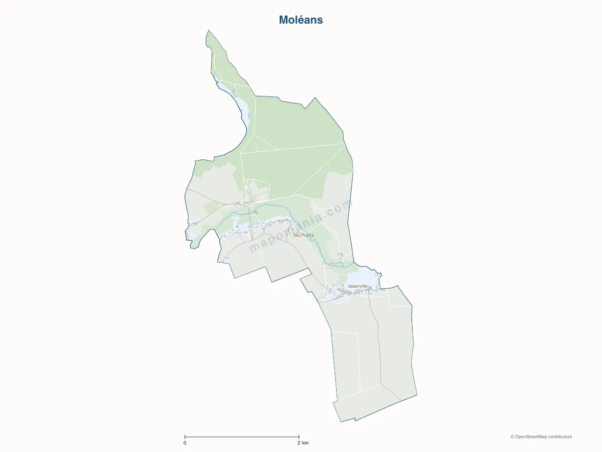 Carte de Moléans à personnaliser