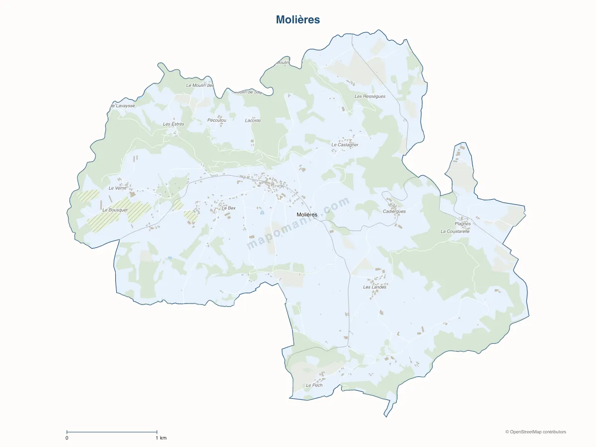 Carte de Molières à personnaliser
