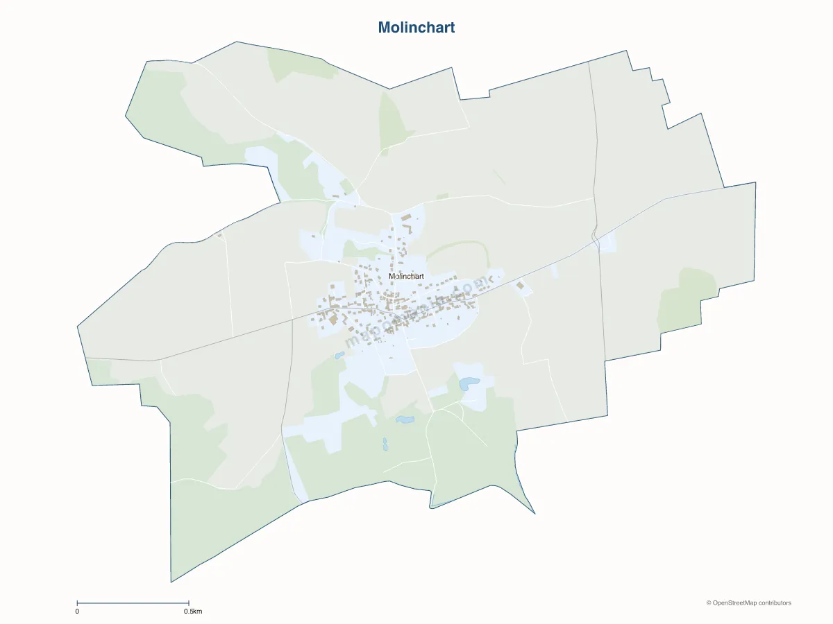 Carte de Molinchart à personnaliser