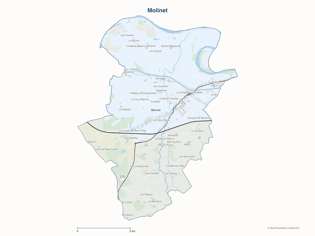 Carte de Molinet à personnaliser