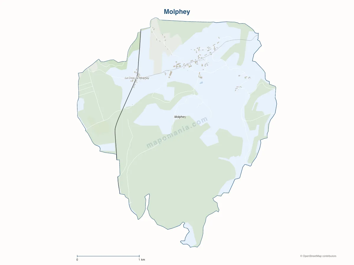 Carte de Molphey à personnaliser