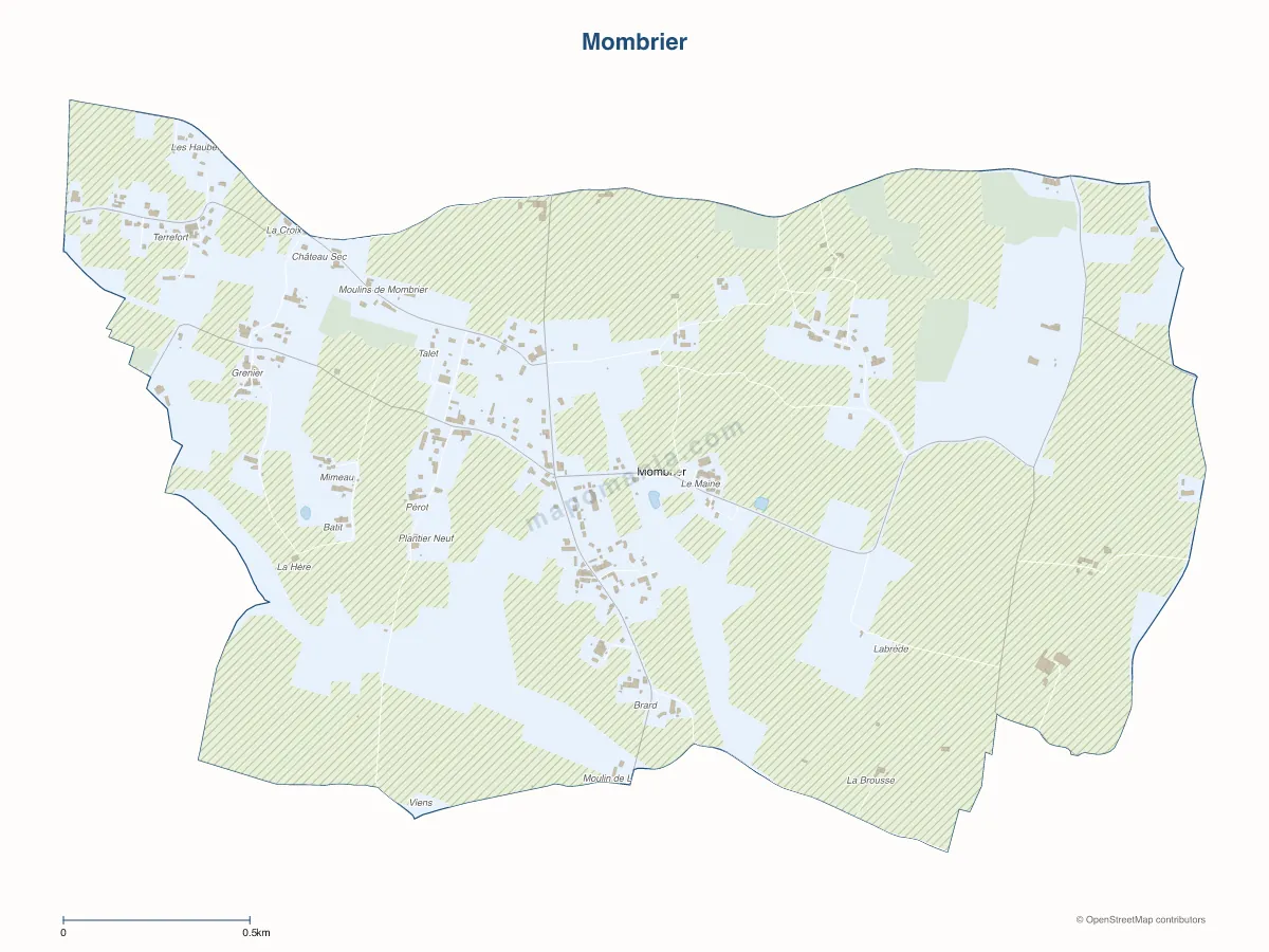 Carte de Mombrier à personnaliser