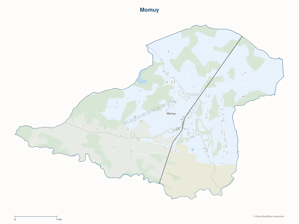 Carte de Momuy à personnaliser