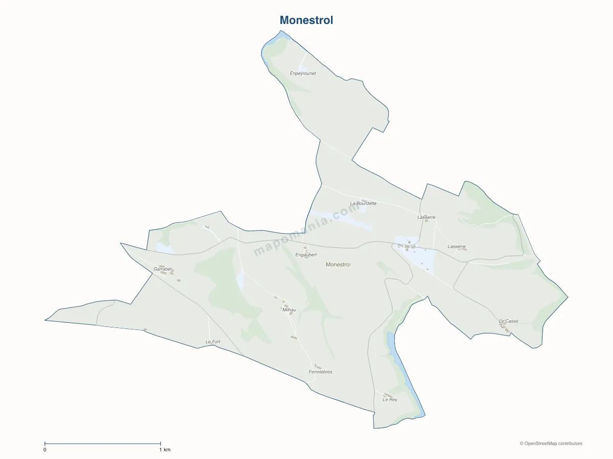 Carte de Monestrol à personnaliser