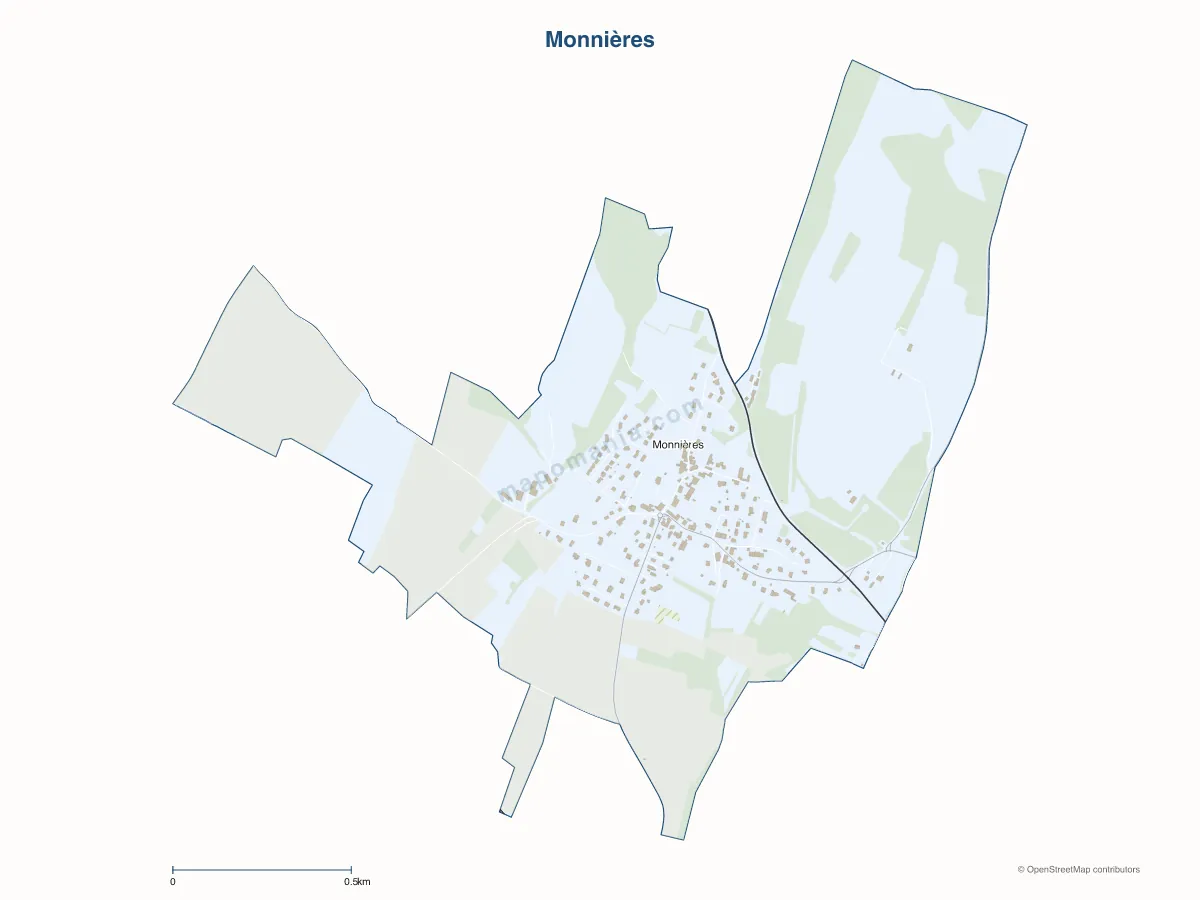 Carte de Monnières à personnaliser