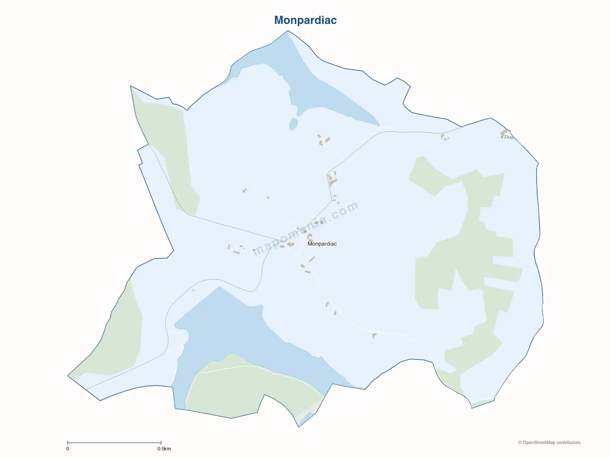 Carte de Monpardiac à personnaliser