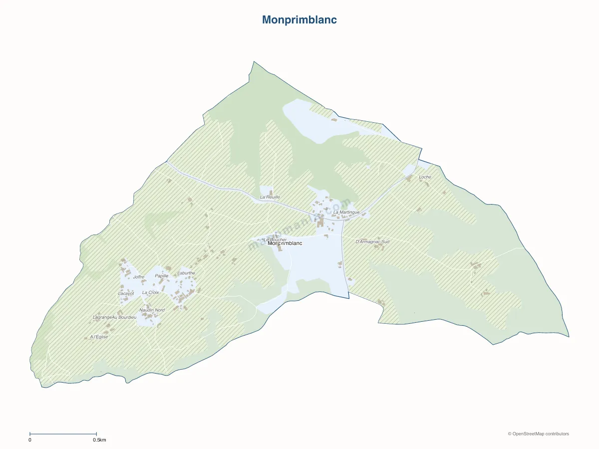 Carte de Monprimblanc à personnaliser