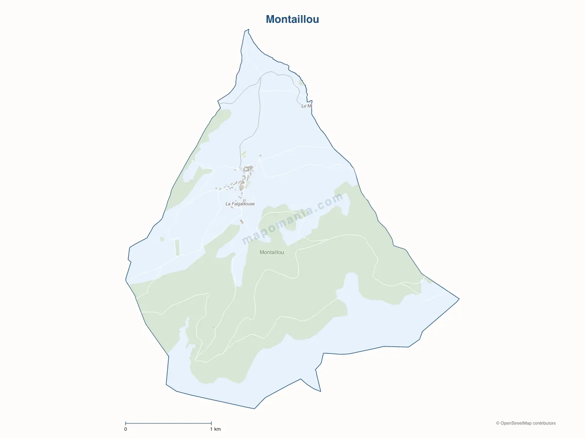 Carte de Montaillou à personnaliser