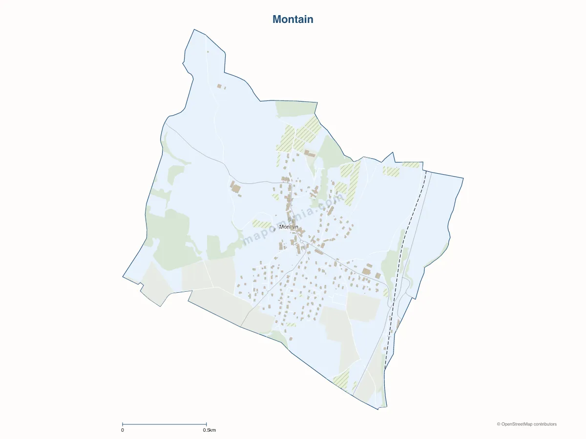 Carte de Montain à personnaliser