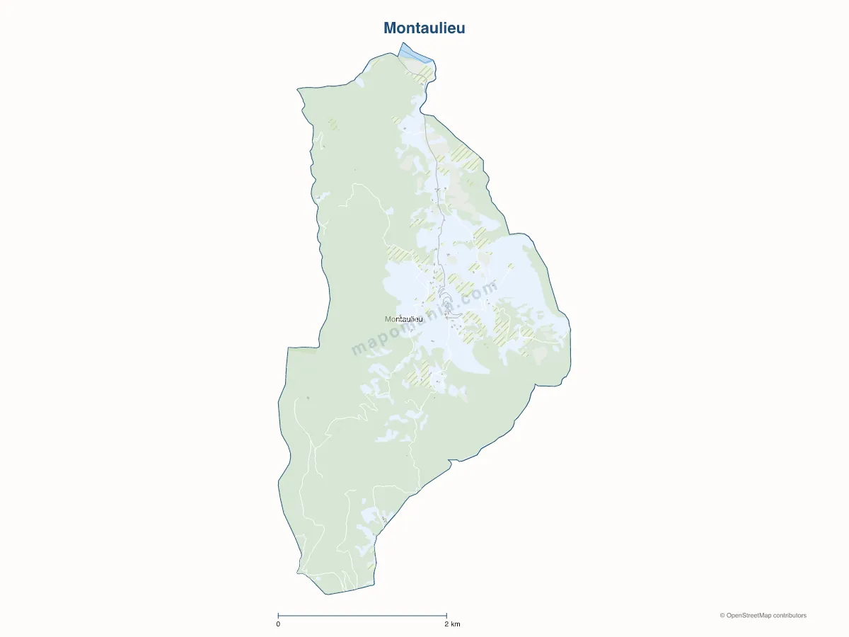 Carte de Montaulieu à personnaliser