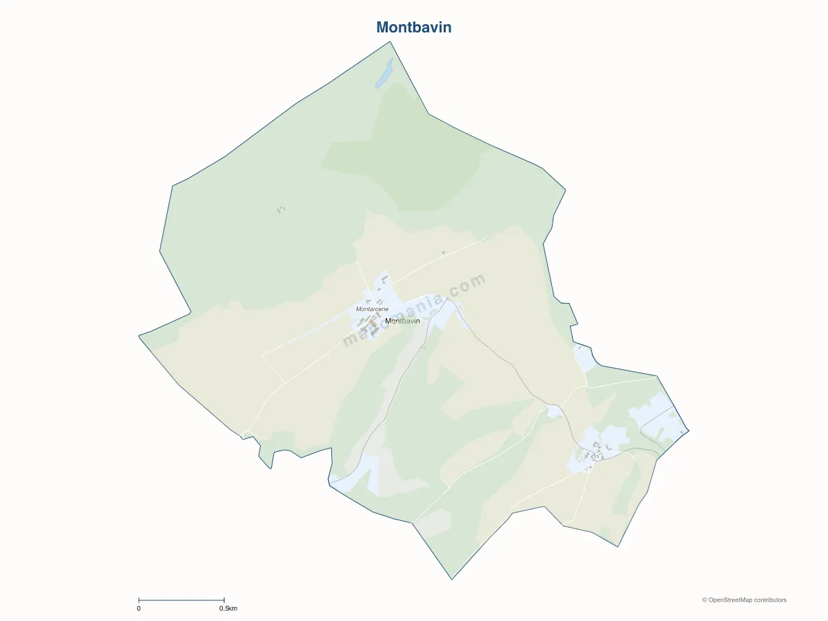 Carte de Montbavin à personnaliser