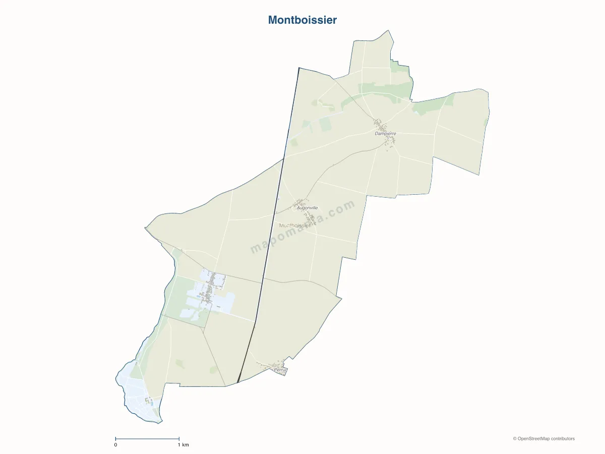 Carte de Montboissier à personnaliser