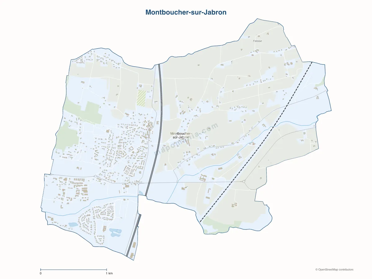 Carte de Montboucher-sur-Jabron à personnaliser