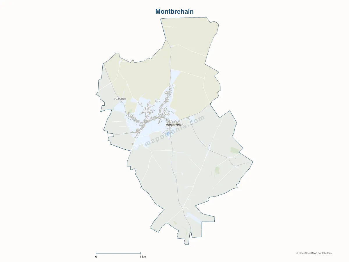 Carte de Montbrehain à personnaliser