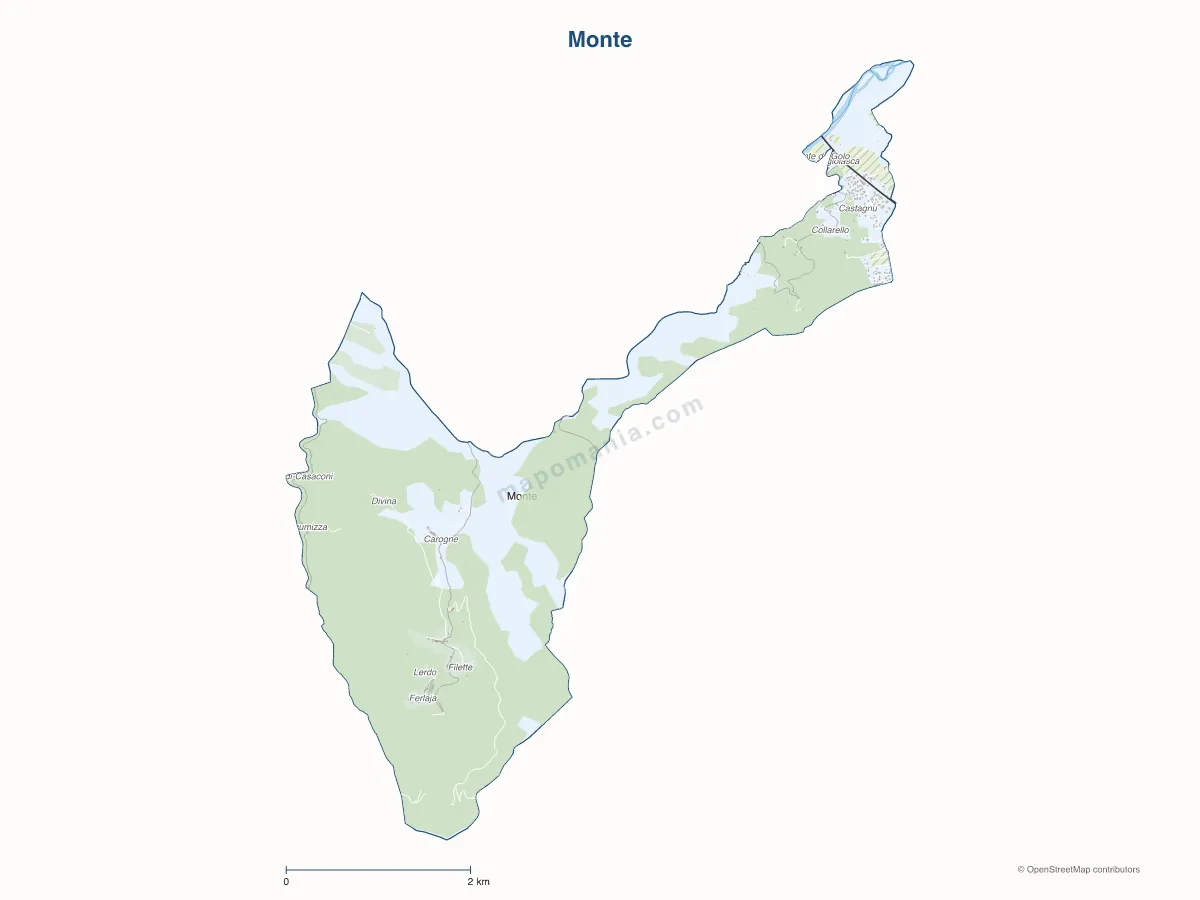 Carte de Monte à personnaliser