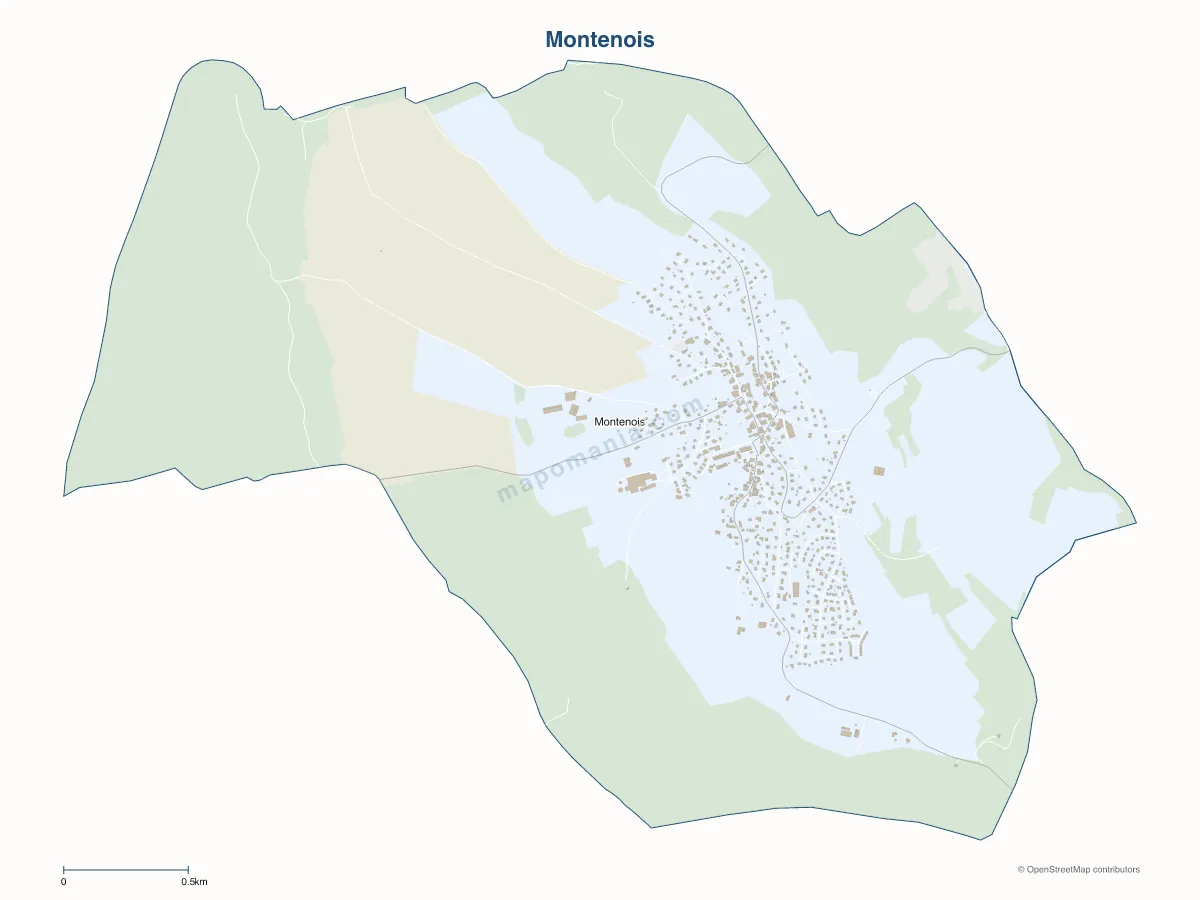 Carte de Montenois à personnaliser