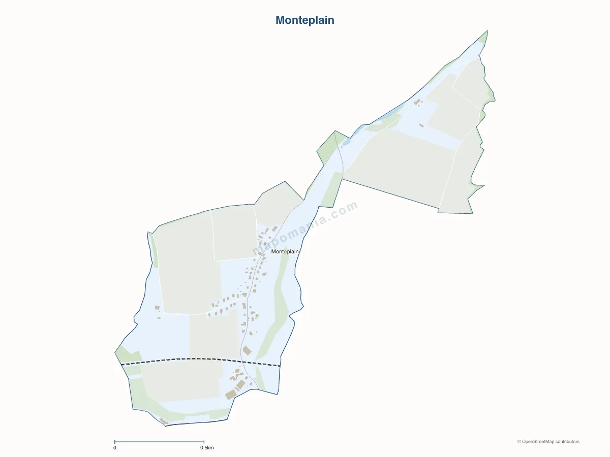 Carte de Monteplain à personnaliser