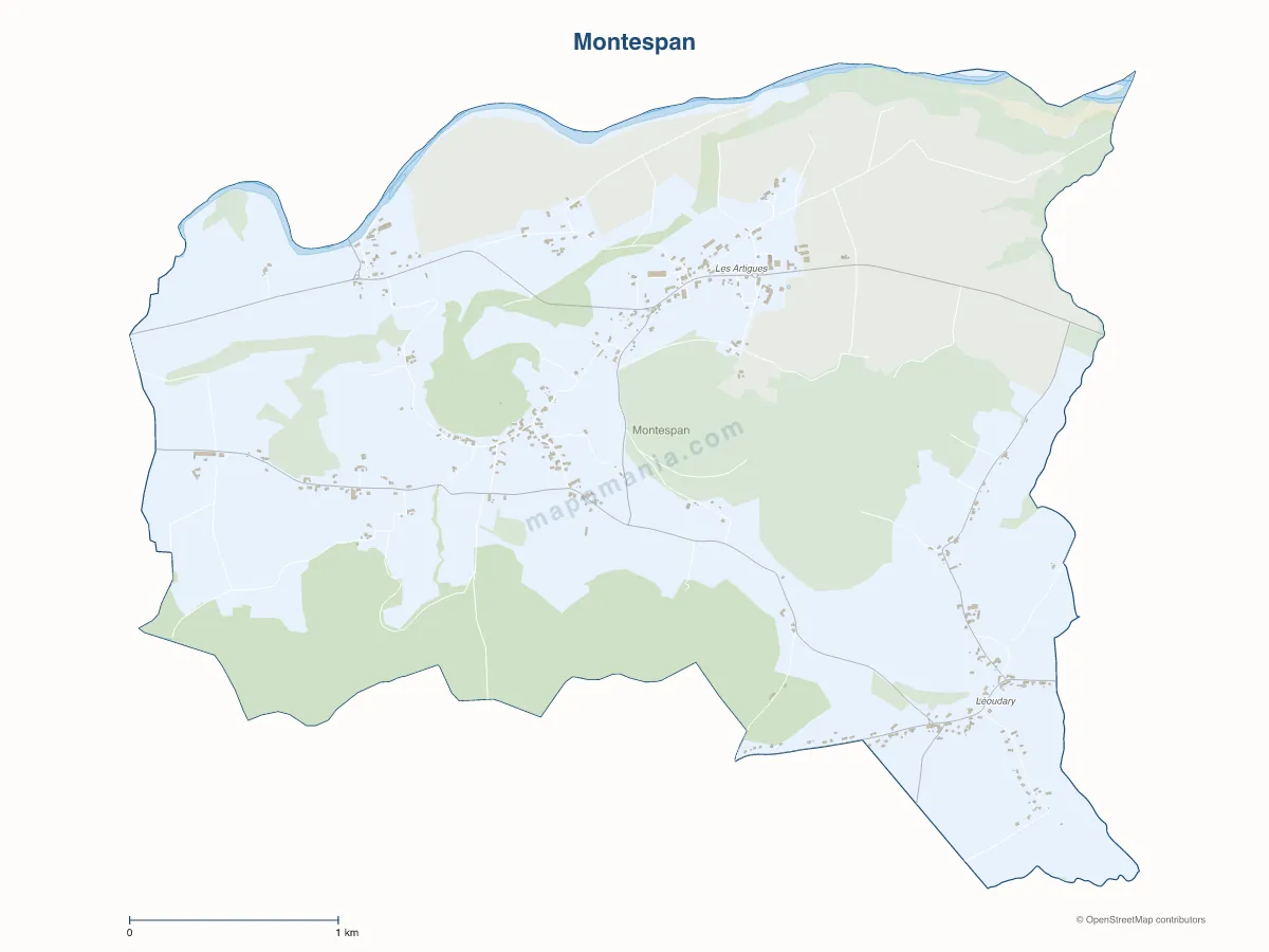Carte de Montespan à personnaliser