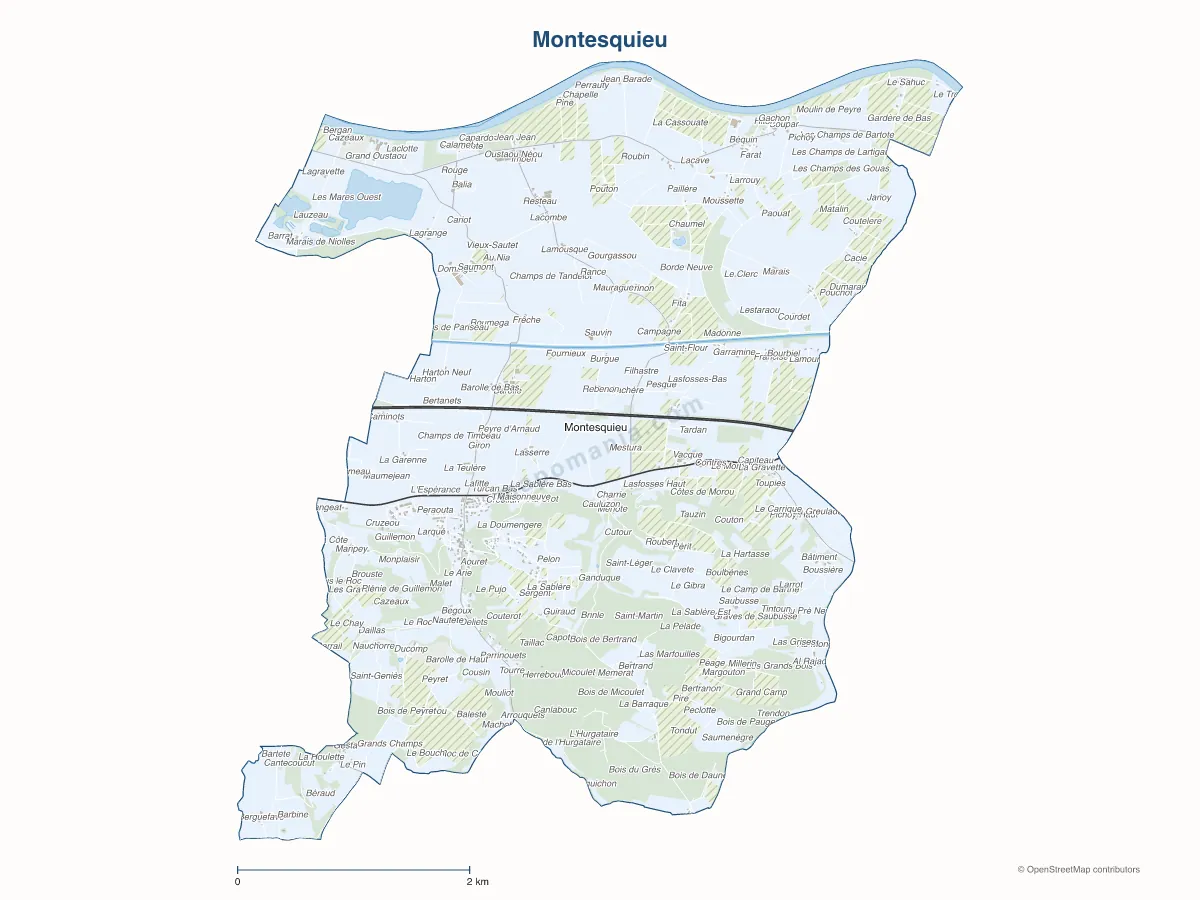 Carte de Montesquieu à personnaliser