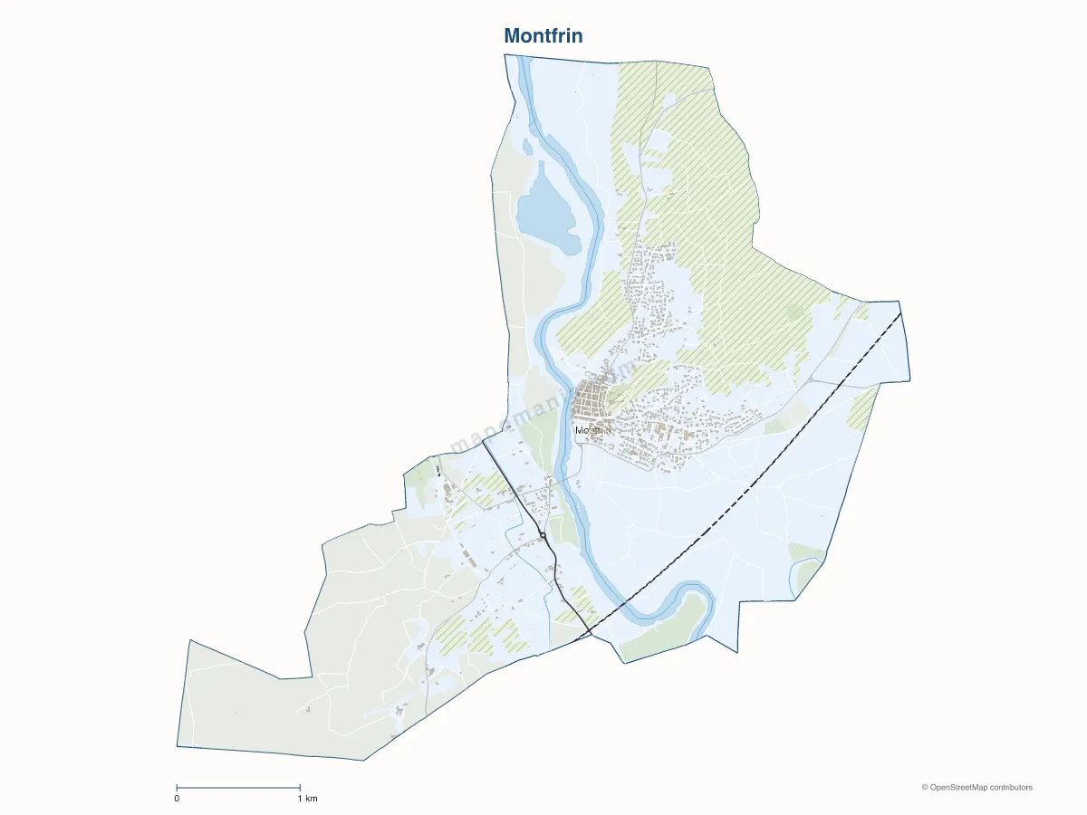 Carte de Montfrin à personnaliser