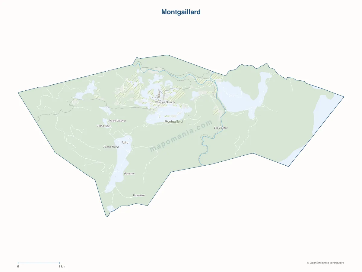 Carte de Montgaillard à personnaliser