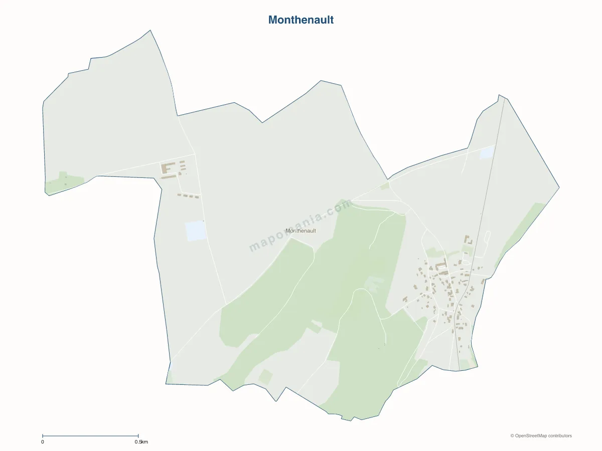 Carte de Monthenault à personnaliser