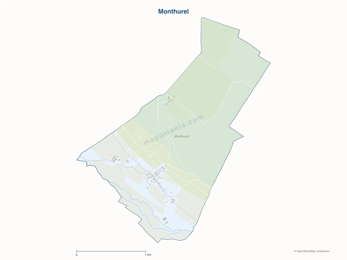 Carte de Monthurel à personnaliser