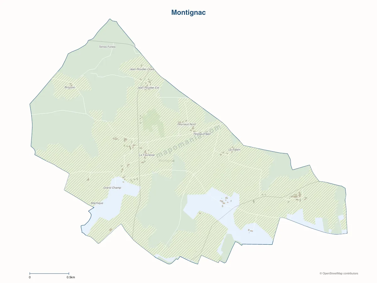 Carte de Montignac à personnaliser
