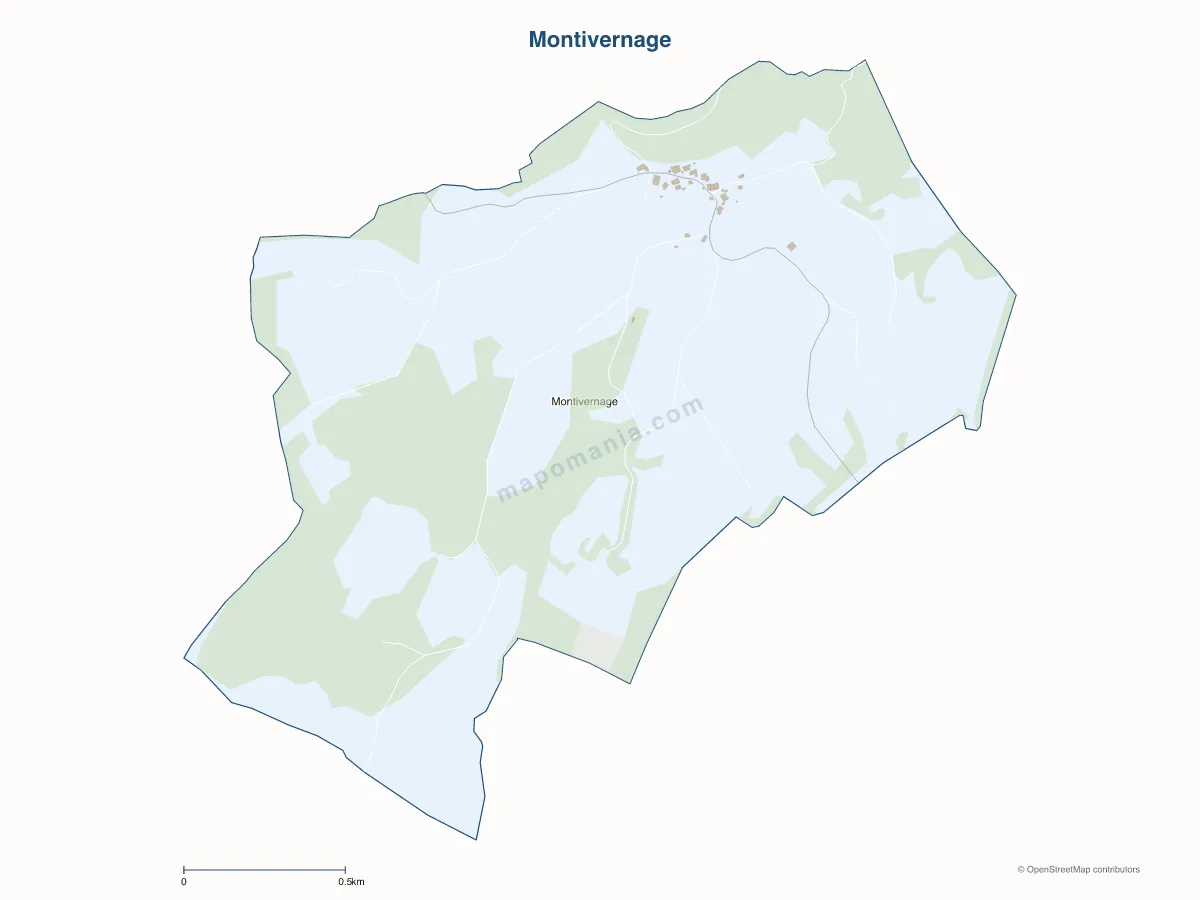 Carte de Montivernage à personnaliser