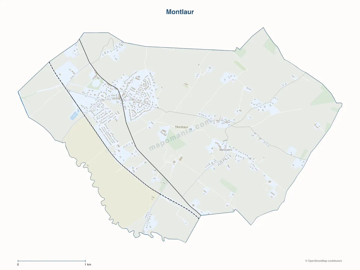 Carte de Montlaur à personnaliser