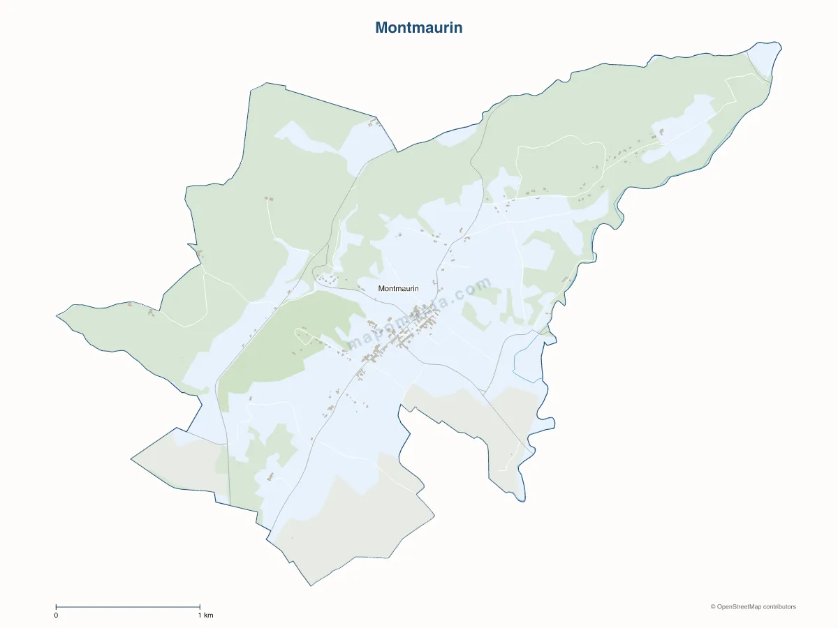 Carte de Montmaurin à personnaliser