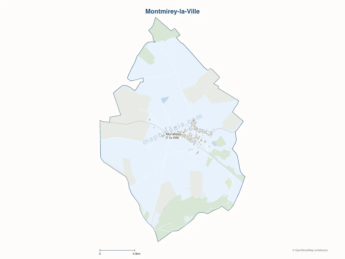 Carte de Montmirey-la-Ville à personnaliser