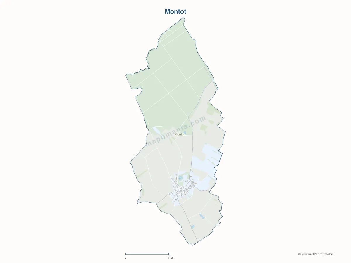 Carte de Montot à personnaliser