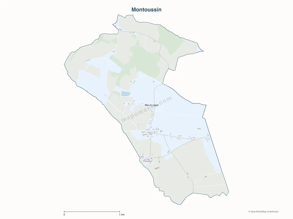 Carte de Montoussin à personnaliser