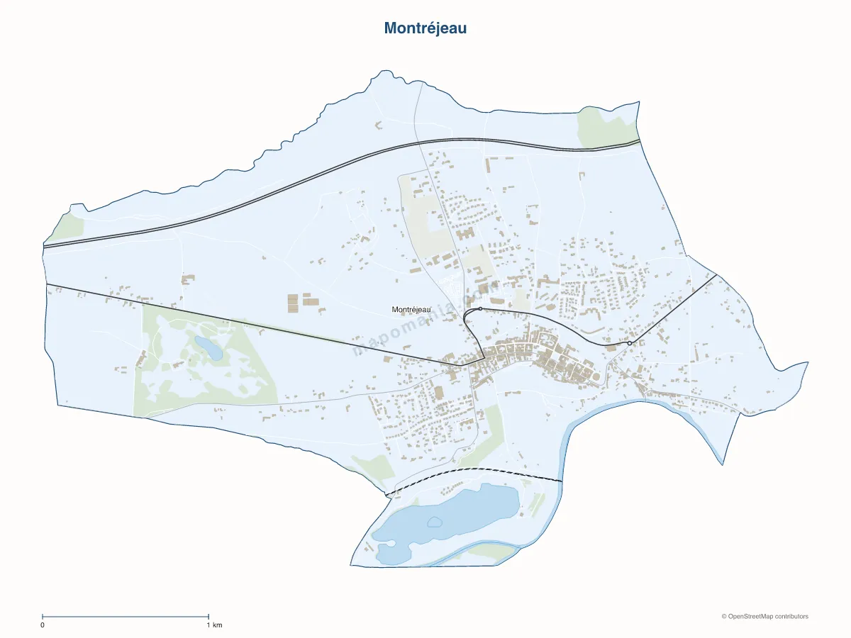 Carte de Montréjeau à personnaliser