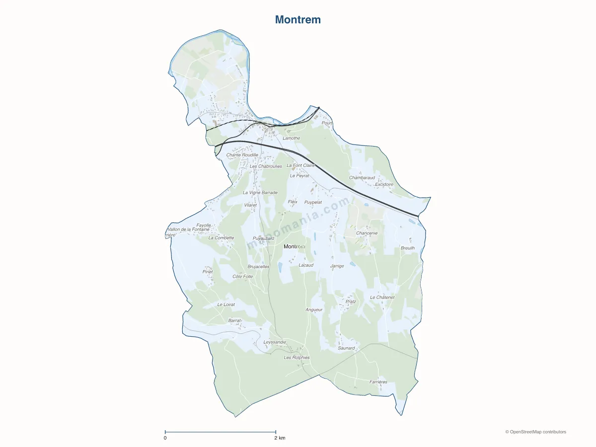 Carte de Montrem à personnaliser