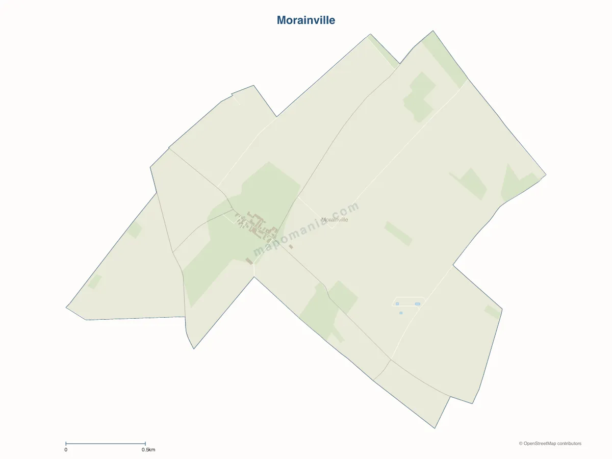 Carte de Morainville à personnaliser