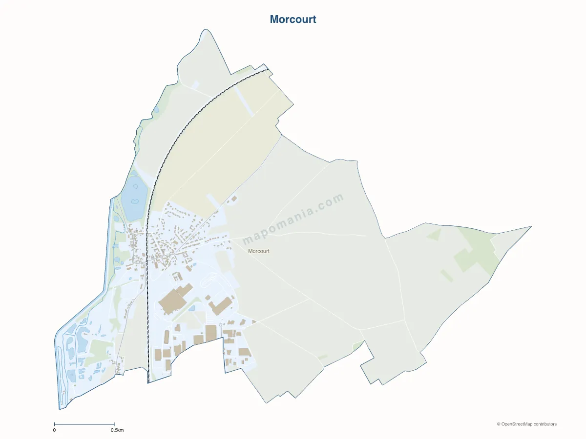 Carte de Morcourt à personnaliser