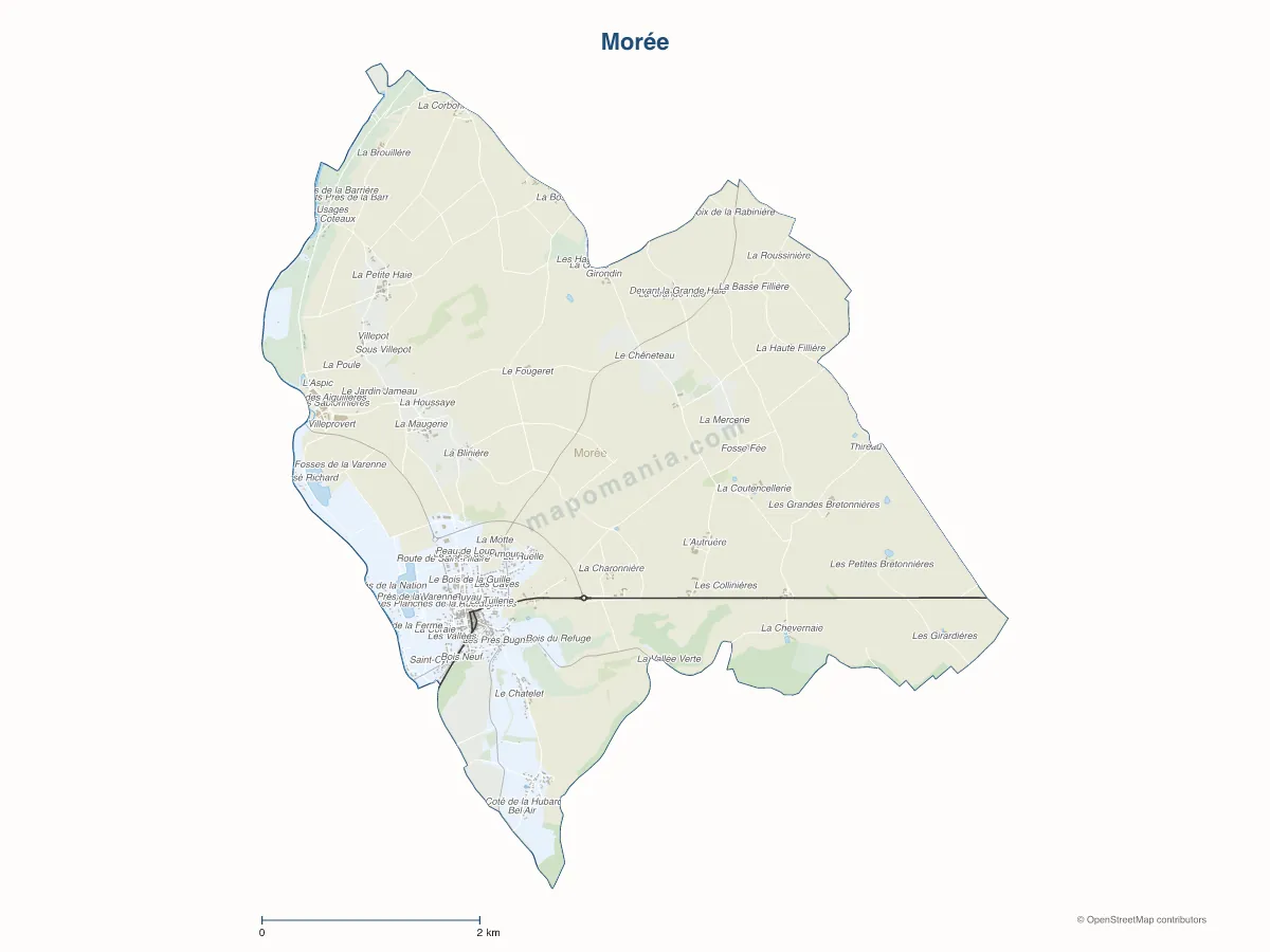 Carte de Morée à personnaliser
